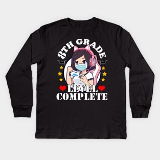 8th Grade Graduation Girl Loves Anime Gaming Girls Kids Long Sleeve T-Shirt